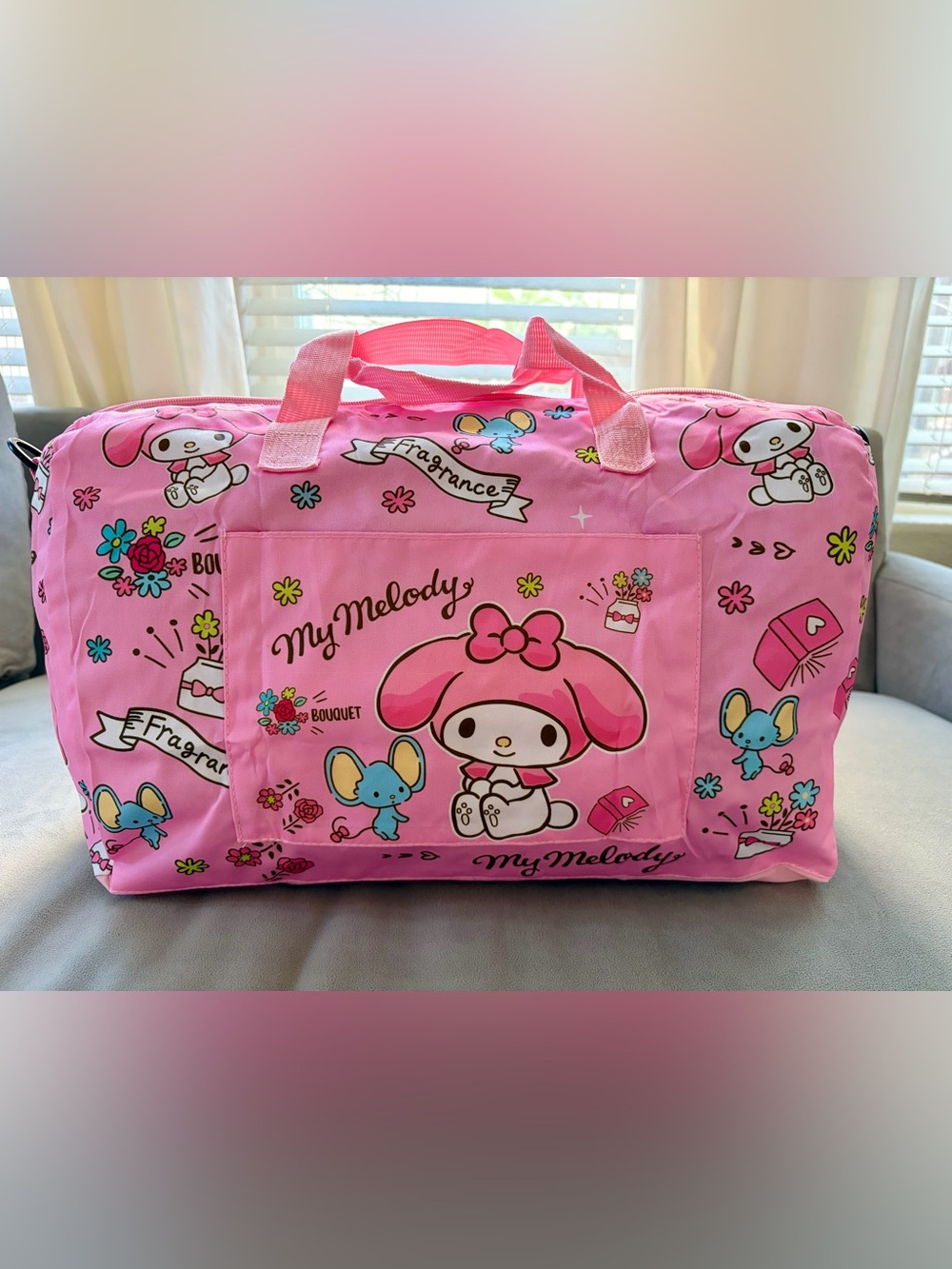 My Melody Foldable Packable Travel Duffel Bag